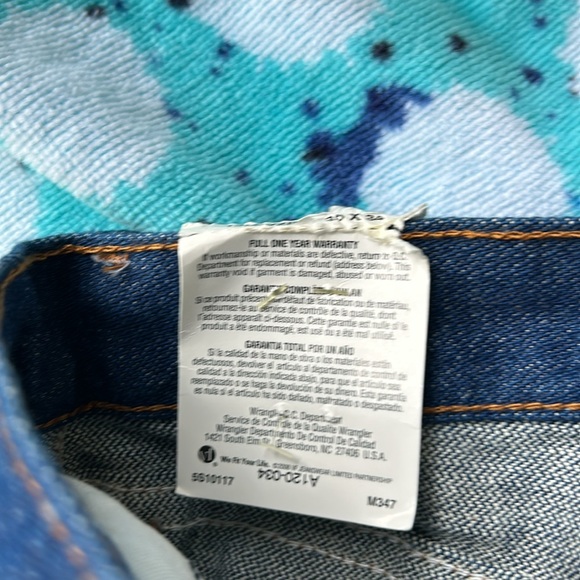 Wrangler NWT Original Fit Jeans Classic Denim 36/34 - Picture 8 of 9